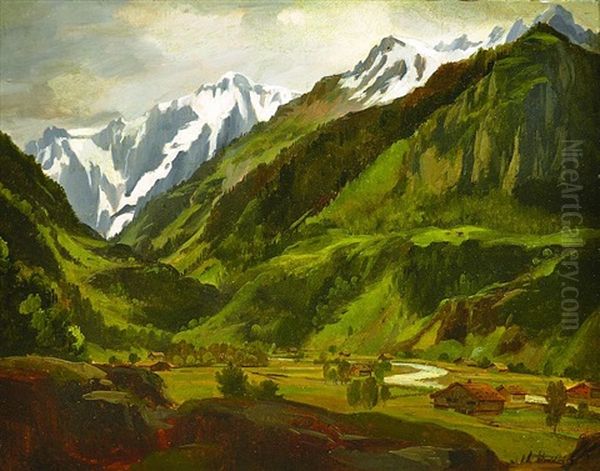 Village In The Alpine Valley - view 1
