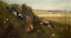 Landschaft Mit Jagdbeute Der Eichelhaher