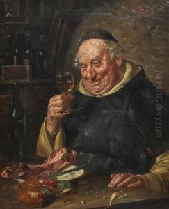 Monk At Dinner