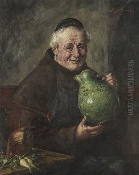 A Monk With A Beer Jug - view 1