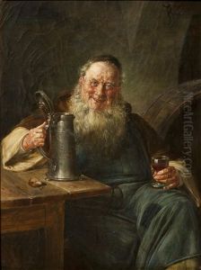 Trinkender Monch