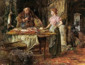 Fischverkauferin by Ernst Nowak