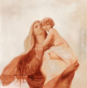 Madonna Mit Kind by Otto Robert Nowak