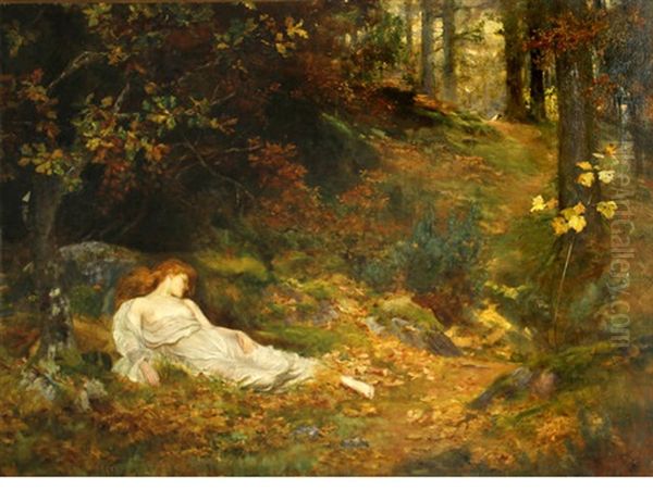 The Sleeping Damsel (una And The Lion) - view 1