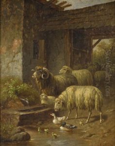 Untitled Rural Scene (+ Another; 2 Works) by Arthur Trevithin Nowell