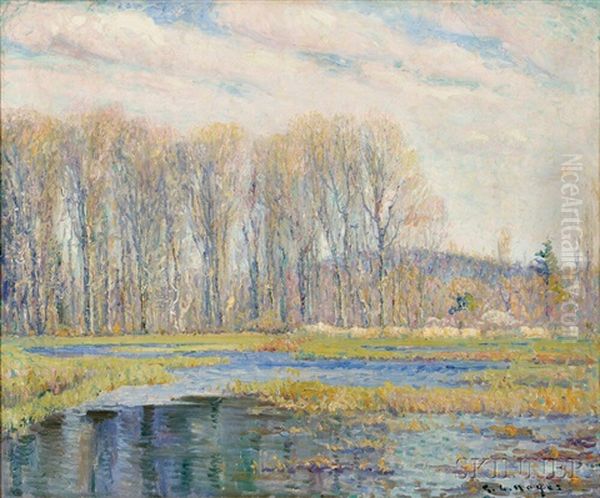 Spring Along The Water Meadow - view 1