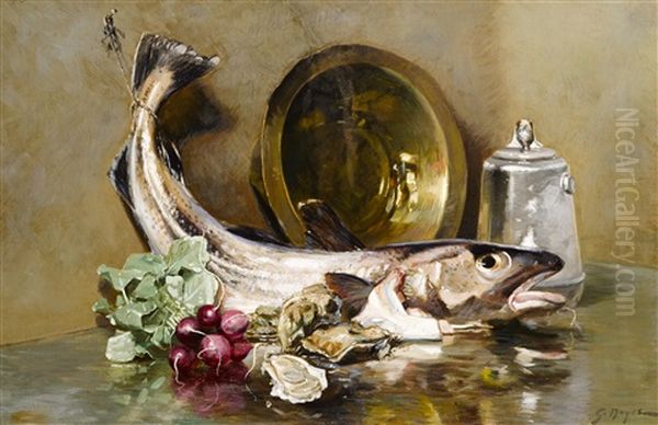 Still Life With Fish And Radishes - view 1