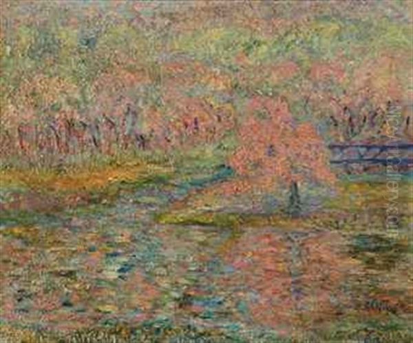 A Spring Landscape (recto); A Harbor Scene (verso) - view 1