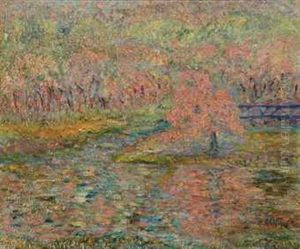 A Spring Landscape (recto); A Harbor Scene (verso)