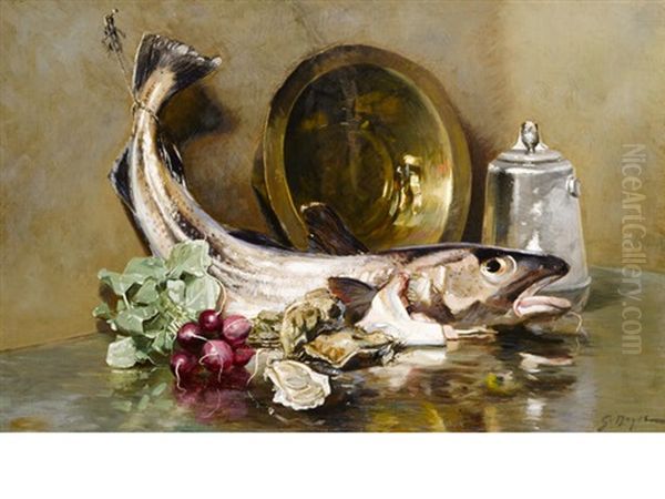 Still Life With Fish And Radishes - view 1