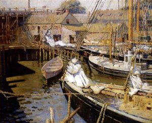 Harbor Scene Harbor Scene