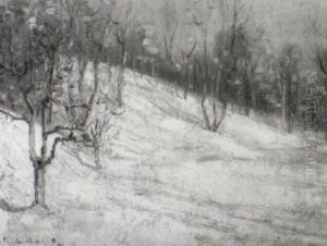 Snow On The Hillside