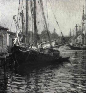 Gloucester Harbor And Fishing Schooner Gloucester Harbor And Fishing Schooner