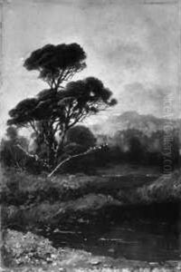 Landschaft Mit Einem Weiher by Alexandre Nozal