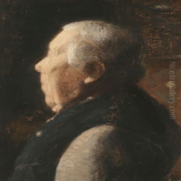 Profile Portrait Of A Big Man - view 1