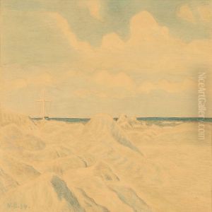 Three Landscape Compositions by Niels Bjerre