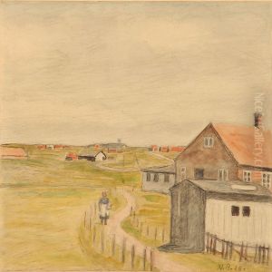 Three Landscape Compositions by Niels Bjerre