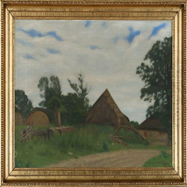 Houses At A Village Road - view 1