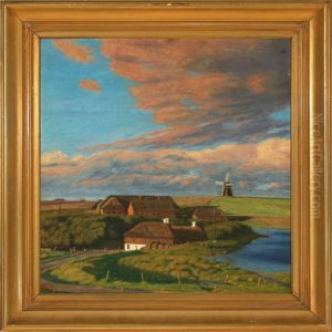 Evening Atmosphere In Denmark by Niels Bjerre