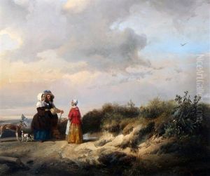 Elegant Gezelschap In De Duinen by Wijnand Nuijen