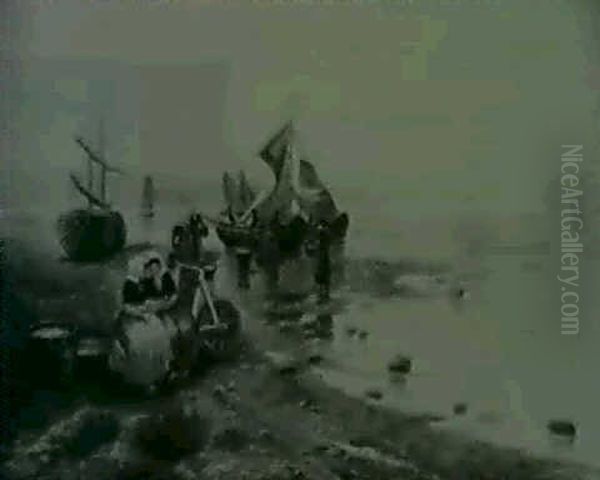 Coastal Fishing Scene - view 1