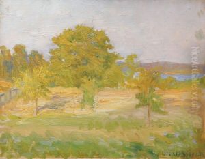 Landskap by Gustav Oscar Bjorck