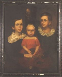 Portrait Of A Family Of Three Children Portrait Of A Family Of Three Children