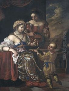 Artemisia, Konigin Von Karien, Gemahlin Des Mausolos, Trinkt Die Mit Ihren Tranen Vermischte Asche Ihres Mannes