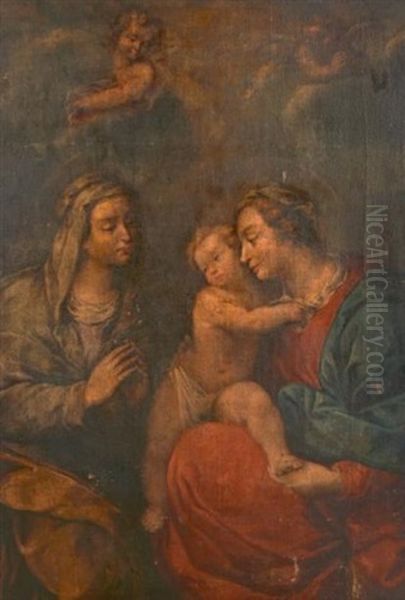 Vierge A L'enfant Avec Sainte Anne - view 1