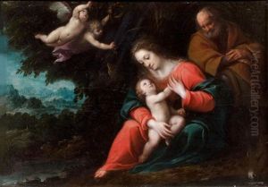Le Repos Pendant La Fuite En Egypte by Carlo Francesco Nuvolone