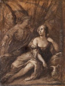 Agar Nel Deserto Confortata Dall'angelo by Carlo Francesco Nuvolone