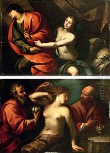 Joseph And Potiphar's Wife (+ Susanna And The Elders; Pair)