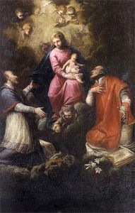 Vierge A L"enfant Avec Saint Charles Borromee Et Saint Philippe Neri by Carlo Francesco Nuvolone