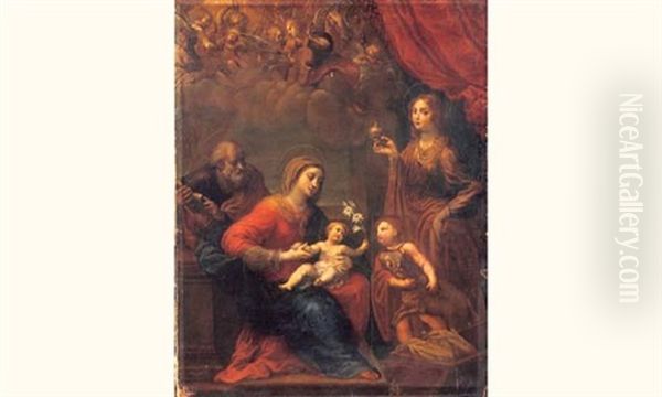Sainte Famille Avec Saint Jean-baptiste Et Sainte Elisabeth - view 1