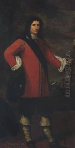 Ritratto Del Capitano Francesco Maria Visconti In Abito Rosso, Con Un Paesaggio Sullo Sfondo