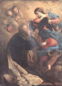 A Saint Receiving A Mantle From The Virgin Mary by Carlo Francesco Nuvolone