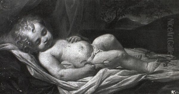 The Christ Child Sleeping Beside Instruments Of The Passion - view 1