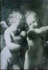 Deux Putti (a Fragment) by Carlo Francesco Nuvolone