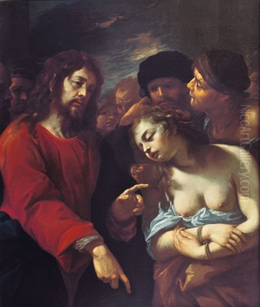 Cristo E L'adultera - view 1