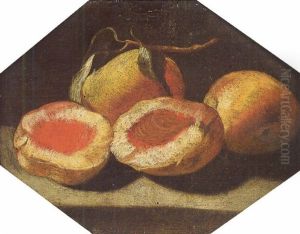 Natura Morta Con Pesche by Panfilo Nuvolone