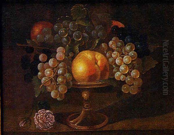 Natura Morta Di Frutta Con Fruttiera - view 1