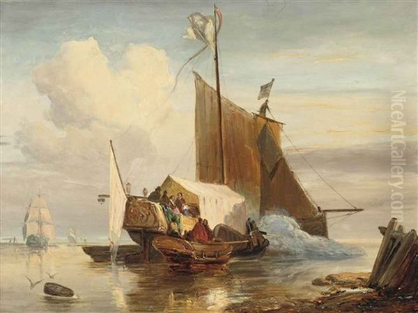 A Ceremonial Ship Saluting - view 1