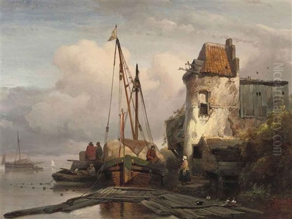 Unloading The Cargo At The Quay - view 1