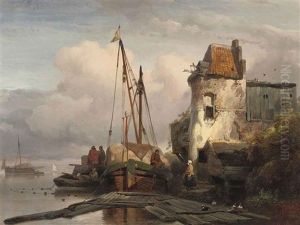 Unloading The Cargo At The Quay