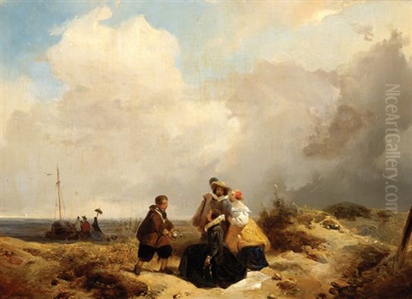 An Elegant Party Receives An Oyster With A Pearl - view 1