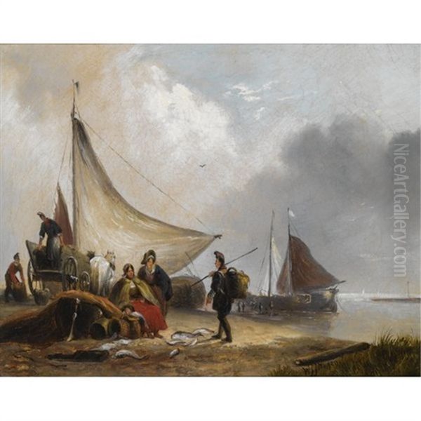 Figures On The Coast Of Walcheren - view 1