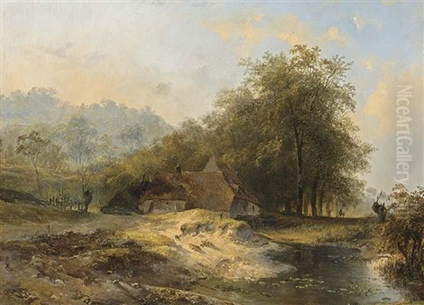 A Farm In A Summer Landscape - view 1
