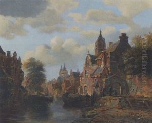 Niederlandische Stadtansicht by Wijnand Jan Joseph Nuyen
