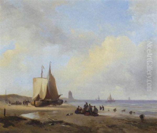 Activities On A Sunlit Beach - view 1