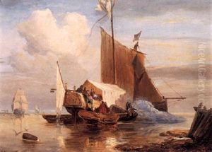 Shipping In A Calm by Wijnand Jan Joseph Nuyen